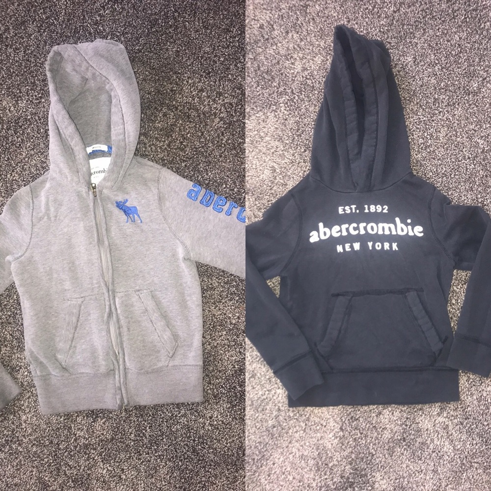 Lot of 2 boys Abercrombie Kids Hoodies size Small
